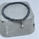 Pulseira Esfera 4mm Hematita com Prata 925