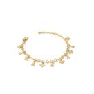 Pulseira Espírito Santo e Nossa Senhora Mini Banhada a Ouro 18k Pulseira Espírito Santo e Nossa Senhora Mini Banhada a Ouro 18k
