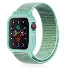 Pulseira esportiva de nylon para Apple Watch com estojo de 42 mm (Série 10), verde marinho