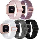 Pulseira esportiva de nylon para Fitbit Versa 2 da DaQin, pacote com 5