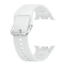 Pulseira esportiva Samsung Galaxy Watch 8 Series S/M de borracha branca