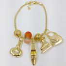 Pulseira Estilo Pandora Folheado a Ouro REF 500003
