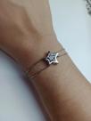 Pulseira Estrela banhada a platina