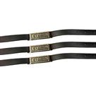 Pulseira Eu posso material sintético Preta com Bronze - 10 unidades