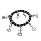 Pulseira Exu Orixás Umbanda Candomblé Ajustável Preto