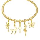 Pulseira Fada Berloque Banhado a Ouro 18k Pulseira Fada Berloque Banhado a Ouro 18k