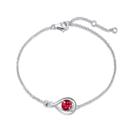 Pulseira FANCIME Ruby em prata esterlina 925 Infinity para mulheres