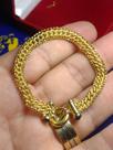 Pulseira Fecho Boia Ouro 18 Kilates Peso 10.51 Gramas 17 Cm 17 mm x 7 mm Pulseira Fecho Boia Ouro 18 Kilates Peso 10.51 Gramas 17 Cm 17 mm x 7 mm