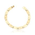 Pulseira Feminina 18 Cm Chapa Larga Ouro Puro 18k Ad018