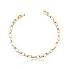 Pulseira Feminina 18 Cm Elos Cadeado Ouro 18k Maciço Ad022 Pulseira Feminina 18 Cm Elos Cadeado Ouro 18k Maciço Ad022