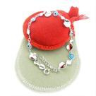 Pulseira Feminina 20/23cm Olho Grego Folheada Prata PL394