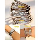 Pulseira Feminina Aro Rígido Bijouteria luxo Niquel ou Prata Estilo Moderno e Elegante TIKTOK PRI Pulseira Feminina Aro Rígido Bijouteria luxo Niquel ou Prata Estilo Moderno e Elegante TIKTOK PRI