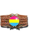 Pulseira Feminina Bandeira do Orgulho Pansexual Ajustável