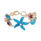 Pulseira Feminina Boêmia Com Cristais, Pérolas, Estrelas-do-mar E Conchas Acessório De Joalheria Pulseira Feminina Boêmia Com Cristais, Pérolas, Estrelas-do-mar E Conchas Acessório De Joalheria