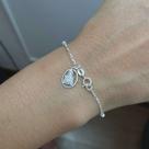 Pulseira Feminina Bolinha Pingente Santa Terezinha Prata 925 Pulseira Feminina Bolinha Pingente Santa Terezinha Prata 925