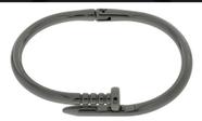 Pulseira Feminina Bracelete Articulada Prego Grafite 65mm