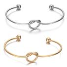 Pulseira Feminina Bracelete Nó Coração Casamento Kit 2 Peças