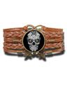 Pulseira Feminina Caveira Mexicana Ajustável