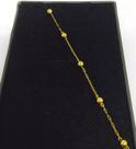 Pulseira Feminina Com Bolas 4mm Em Ouro 18k