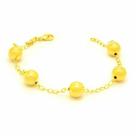 Pulseira Feminina com Cinco Bolas Lisas