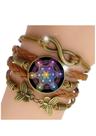 Pulseira Feminina Cubo de Metatron Geometria Sagrada Ajustável Pulseira Feminina Cubo de Metatron Geometria Sagrada Ajustável