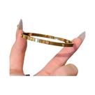 Pulseira Feminina De Aço Inoxidável Banhada a Ouro Com Zircônia Incrustada Estilo Clássico Simples