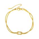 Pulseira Feminina De Aço Inoxidável Com Corrente De Cobra E Nó De Amor, Letra Inicial, Presente De Pulseira Feminina De Aço Inoxidável Com Corrente De Cobra E Nó De Amor, Letra Inicial, Presente De