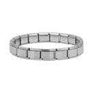 Pulseira Feminina De Aço Inoxidável Prateado 9mm De Largura, Acessório Unissex Moderno Para Uso