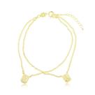 Pulseira Feminina de Escapulário Folheada a Ouro 18k