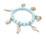 Pulseira Feminina de Iemanjá Rainha do Mar Orixá Ajustável