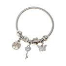 Pulseira Feminina De Moda Com Miçangas, Laço De Amor E Urso, Múltiplos Elementos, Presente Para
