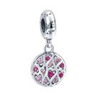 Pulseira Feminina De Prata 925 Com Pingente De Osso De Peixe Batom Óculos Joias Da Moda Para