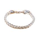 Pulseira Feminina De Prata Esterlina 925 Com Corrente Torcida Retrô, Joia Da Moda Para Casamento,