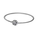 Pulseira Feminina De Prata Esterlina 925 Com Pingente De Borboleta E Corrente De Rosas Joia De