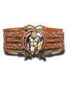 Pulseira Feminina Deus Vult Templários Cruzadas Ajustável Pulseira Feminina Deus Vult Templários Cruzadas Ajustável