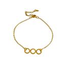 Pulseira Feminina Elara Banhada a Ouro 18k - Semijoia - 19 cm + Extensor 5,5 cm - Ciela