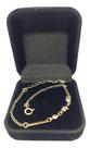 Pulseira Feminina Elo Cadeado Banhada a Ouro 19cm