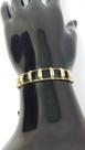 Pulseira Feminina Elo Dubai Duplo Zircônia Banhado a Ouro