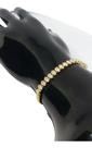 Pulseira Feminina Elo Rabo De Rato 5mm Com Zirconia