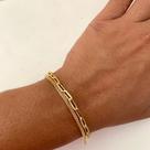 Pulseira Feminina Elos Duplos Semijoia Dourada de Luxo e Estilo Marcante Simonatto Pulseira Feminina Elos Duplos Semijoia Dourada de Luxo e Estilo Marcante Simonatto