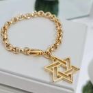 Pulseira Feminina Estrela de Davi elo português