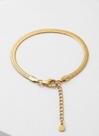 Pulseira Feminina Fita Snake Aço Inoxidável Banhada Ouro 18k