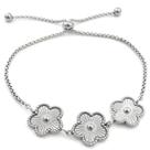 Pulseira Feminina Flor Isadora Em Aço Cirúrgico Antialérgico