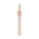 Pulseira feminina Fossil de 18 mm em couro LiteHide bege claro
