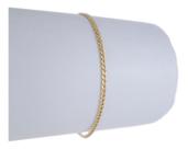 Pulseira Feminina Grumezinha 19 Cm Ouro 18k 750 Novidade