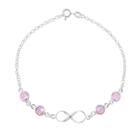 Pulseira Feminina Infinito Com Pedra Zircônia De Prata 925 Pulseira Feminina Infinito Com Pedra Zircônia De Prata 925