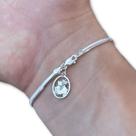 Pulseira Feminina Lacraia 2,5mm São Jorge Prata 925 Original
