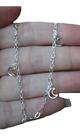 Pulseira Feminina Lua 18 Cm Prata 925