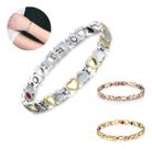 Pulseira Feminina Magnética Imãs Aço Inox 316l Original