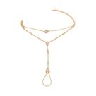 Pulseira Feminina Minimalista Geométrica De Cristal, Corrente De Mão Estilo Ins, Joia De Festa